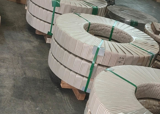 İyi bir fiyat. Yaylar için SUS301 560HV Ekstra Sert 0.2mm SS Şerit Bobin çevrimiçi